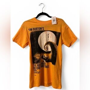 Disney Tim Burton’s The Nightmare Before Christmas Graphic Tee Men’s Orange NWT